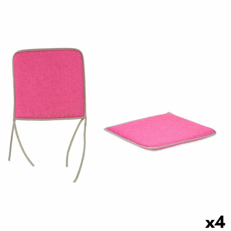 Chair cushion Pink 38 x 2,5 x 38 cm...