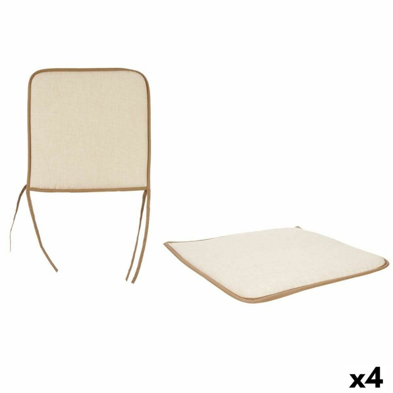 Chair cushion Ivory 38 x 2,5 x 38 cm...