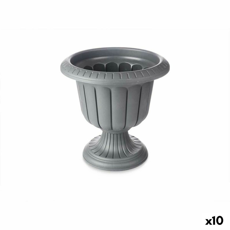 Cache-pot Verre Anthracite Plastique...