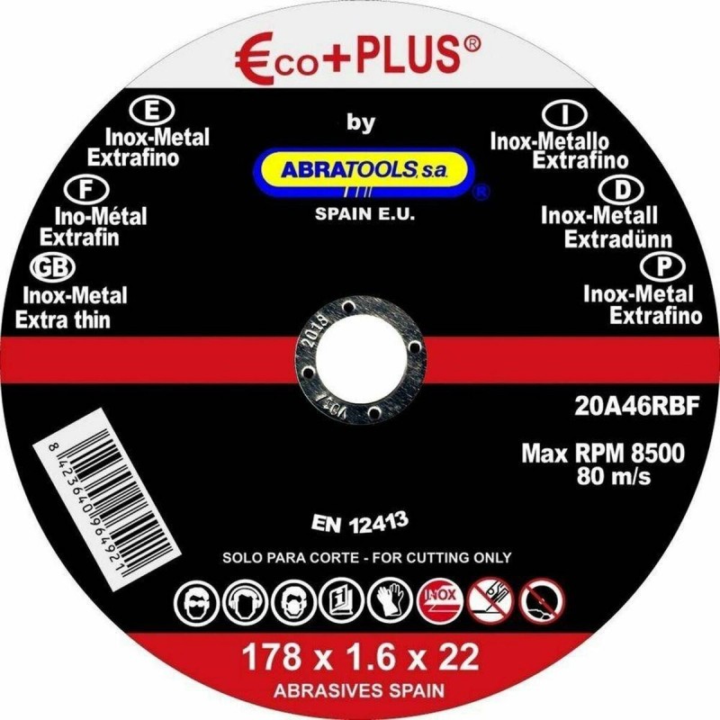 Cutting disc Abratools 178 x 1,6 x 22 mm