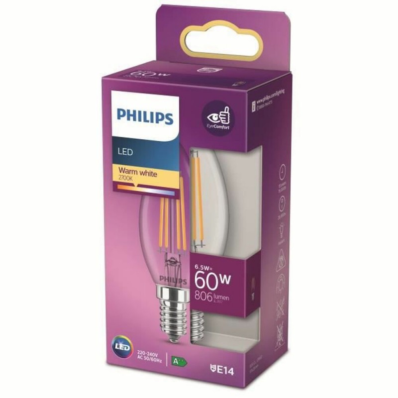 Ampoule LED Bougie Philips Equivalent...