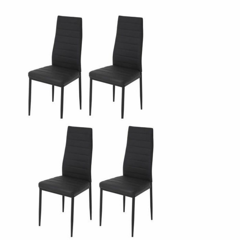 Dining Chair 42 x 49 x 97 cm Black 4...