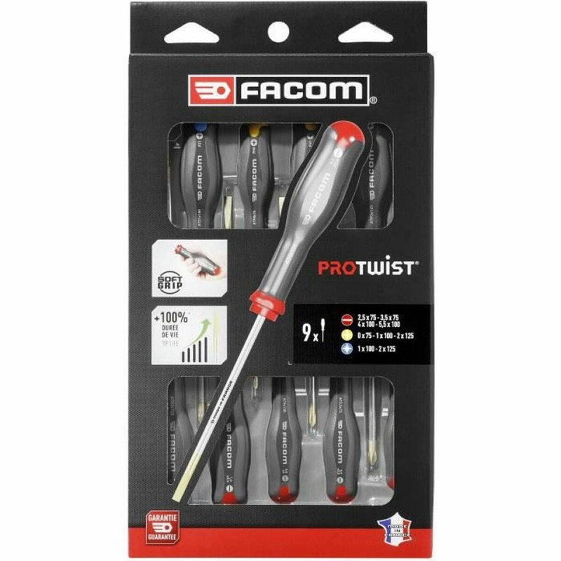 Screwdriver Set Facom 9 Pieces...