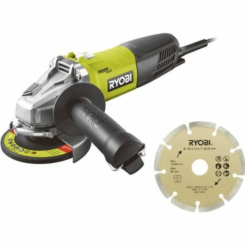 Haakse slijper Ryobi 800 W Ø 125 mm...