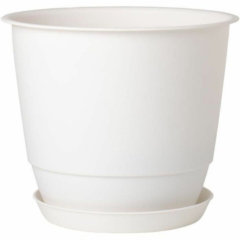 Plant pot Poétic White Plastic Circular