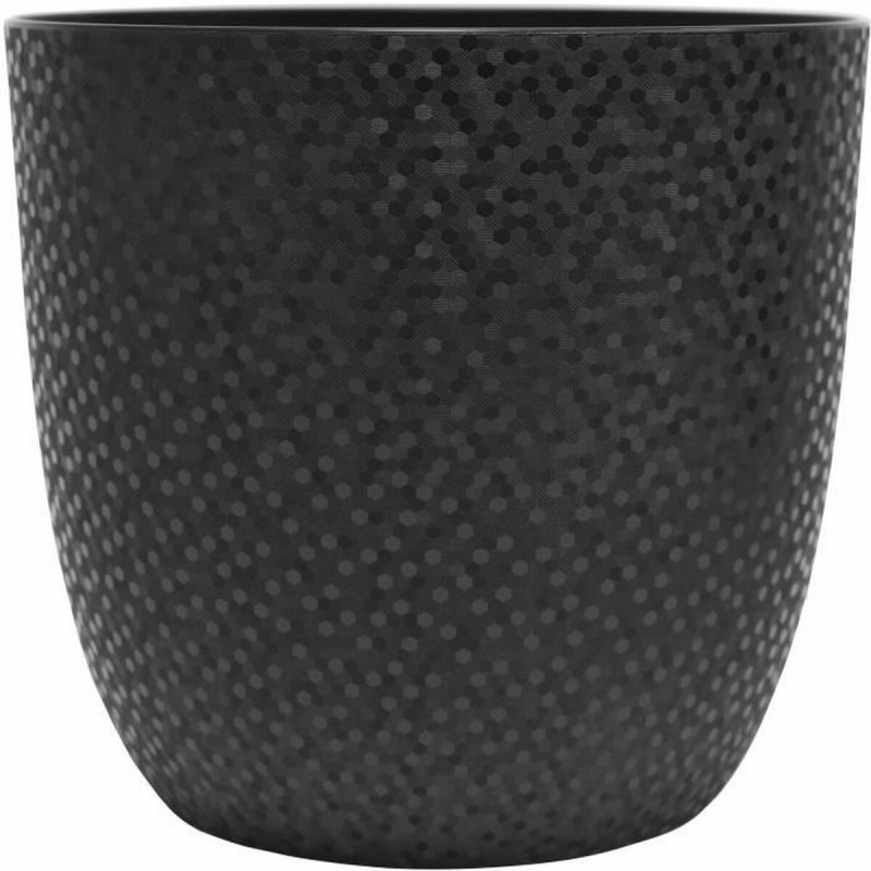 Plant pot EDA Opal Chape Black Ø 29,5 cm