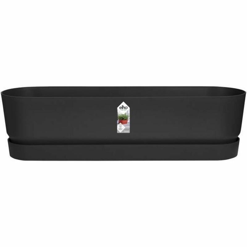 Planter Elho   Black 70 cm Plastic Oval