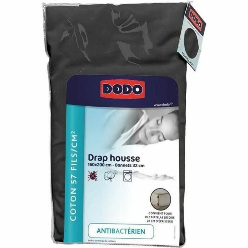 Fitted sheet DODO Anthracite 160 x...