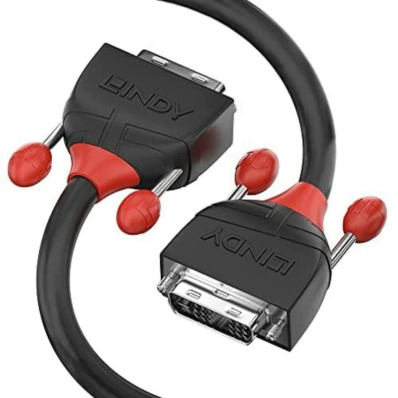 DVI-Kabel LINDY 36252 2 m Schwarz