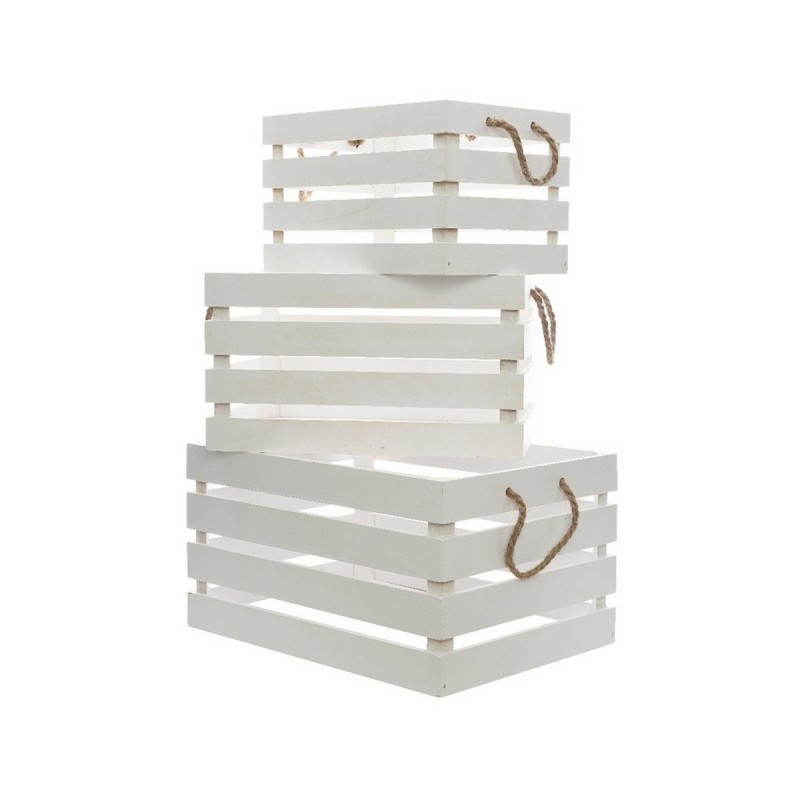 Set of decorative boxes Decoris White...