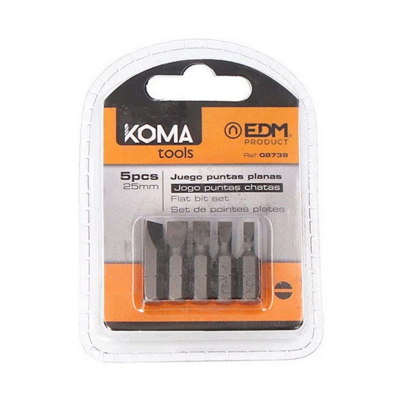 Set di punte Koma Tools 25 mm Alba Plana