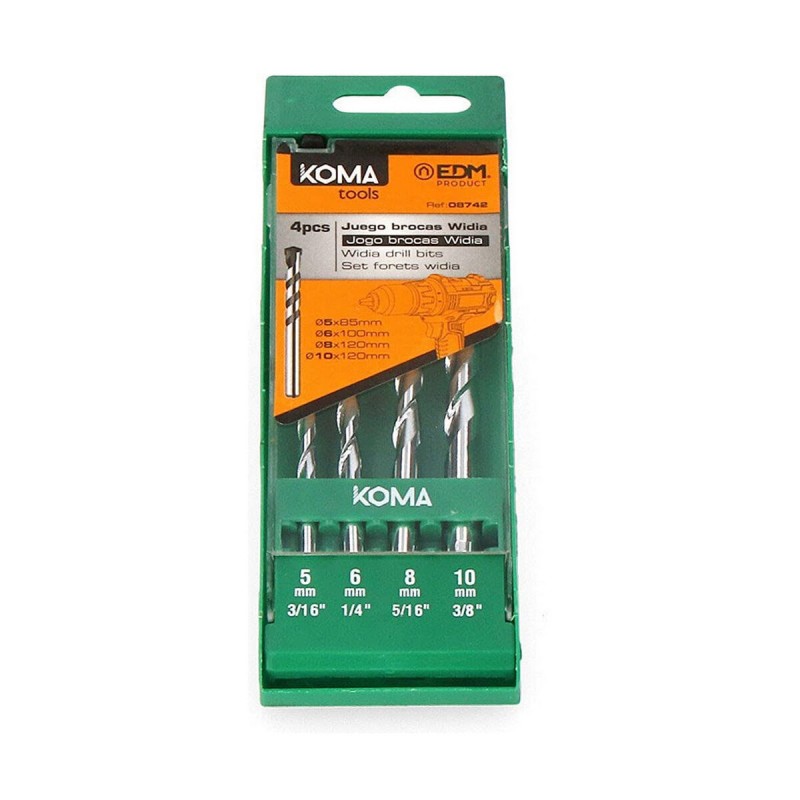 Set de brocas Koma Tools Widia 4...