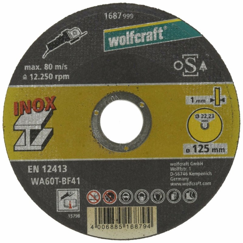 Disque de coupe Wolfcraft 1687999