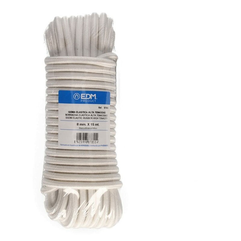 Madeja de cable EDM Goma Blanco 15 m