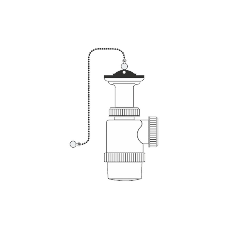 Spülbecken Siphon Mirtak v70 PVC