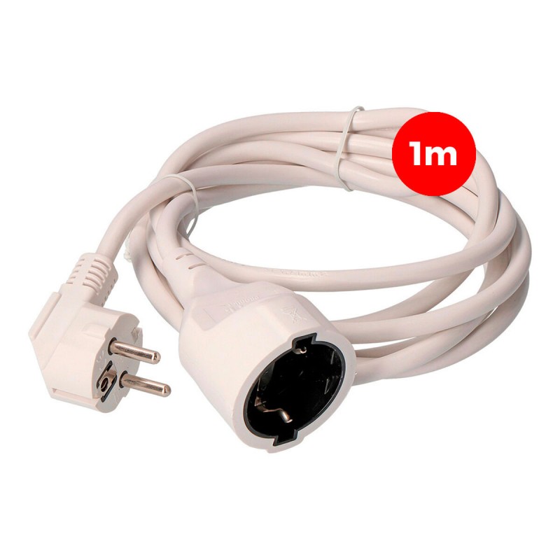 Cable alargador EDM Blanco 1 m 3 x...