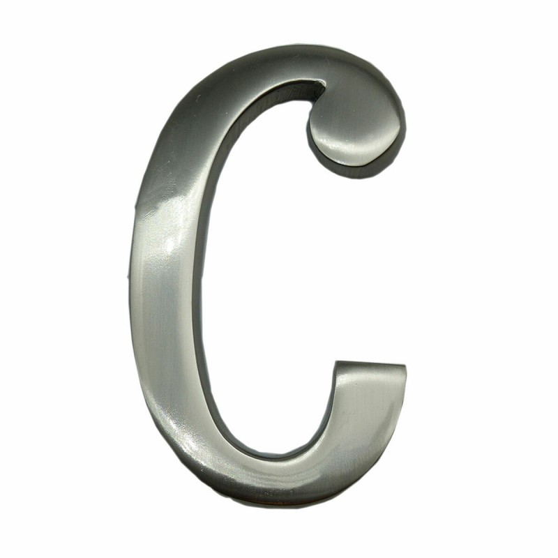 Lettre EDM C Mat Argent en nickel (10...