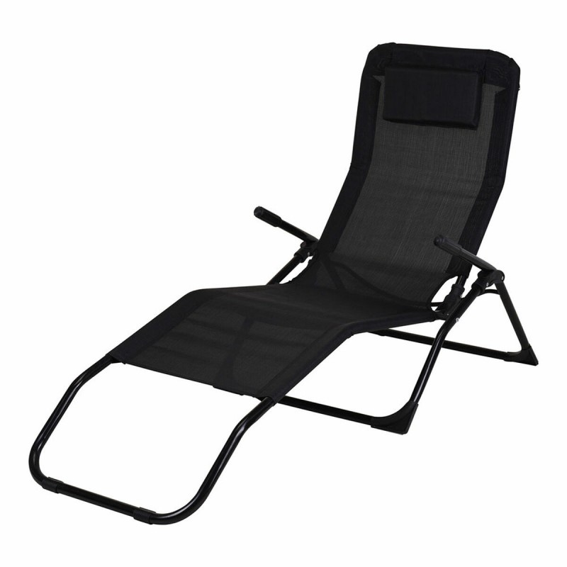 Sun-lounger Ambiance Foldable Black...