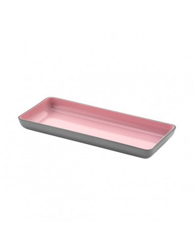 Plateau Inde Mélamine Rose/Gris 23 x...