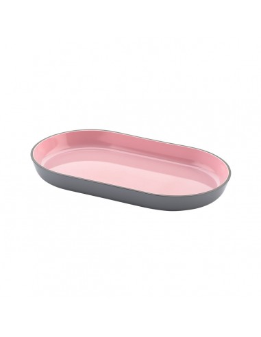 Plateau Inde Mélamine Rose/Gris 24 x...