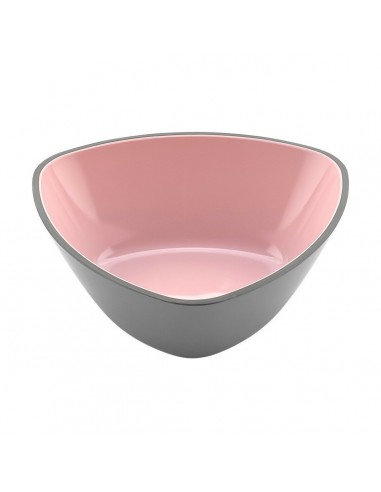 Bowl Melamin Triangular Pink/Grey 13...