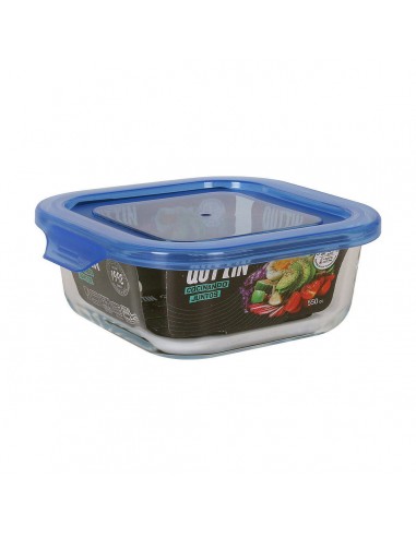 Lunchbox Quttin   Blauw Vierkant 14 x...