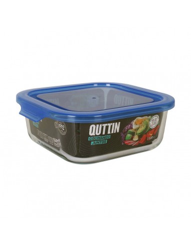 Lunchbox Quttin   Blauw Vierkant 18,5...