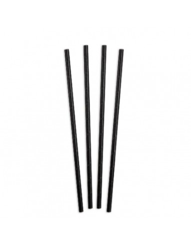 Straws Algon Black Cardboard 19,7 x...