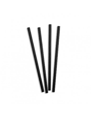 Straws Algon Black Cardboard 14 x 0,6...