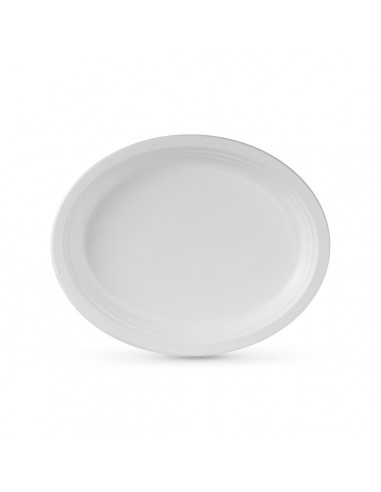 Plate set Algon White Sugar Cane...