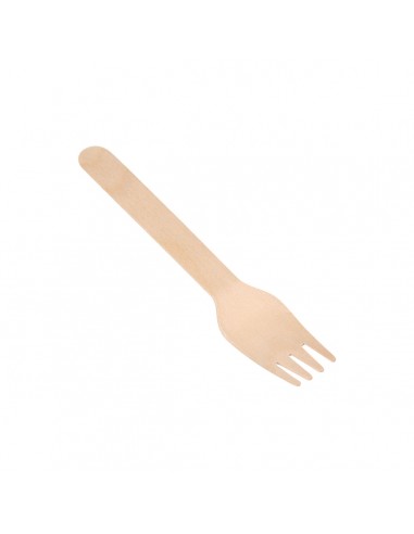 Fork Set Algon Wood 16 cm 12 Units