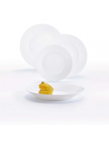 Dinnerware Set Luminarc Harena White...