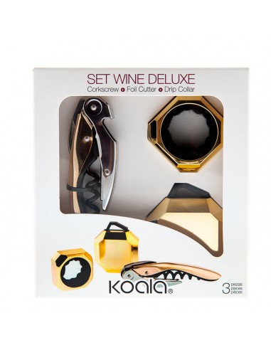 Weinset Koala Deluxe Gold Metall 3...