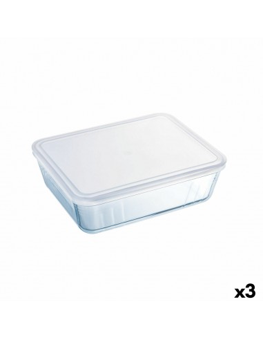 Rechteckige Lunchbox mit Deckel Pyrex...