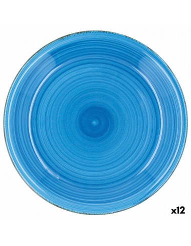 Assiette plate Quid Vita Azul Bleu...