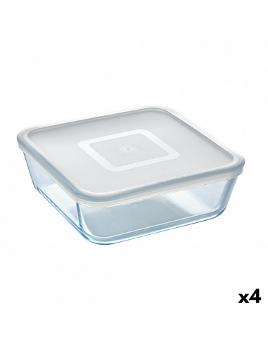 Square Lunch Box with Lid Pyrex Cook...