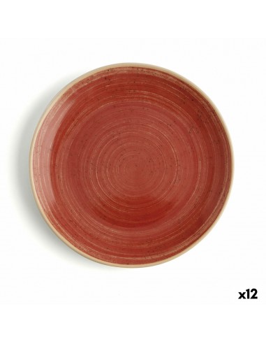 Flat plate Ariane Terra Ceramic Red Ø...