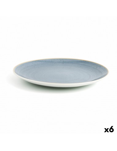 Flat plate Ariane Terra Ceramic Blue...