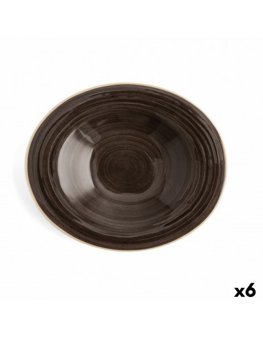 Deep Plate Ariane Terra Ceramic Brown...