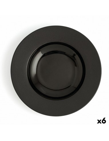 Assiette creuse Ariane Antracita Noir...