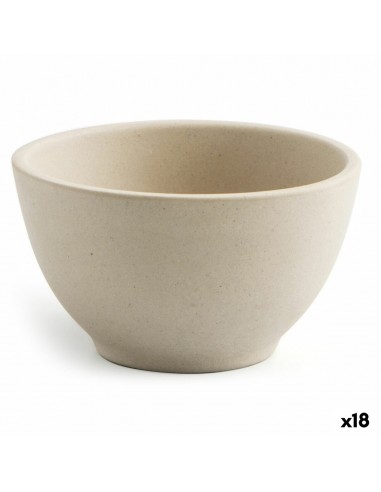 Bowl Quid Mineral Ceramic Beige (9 x...