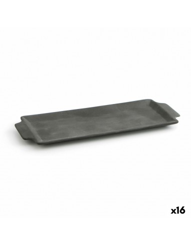 Snack tray Quid Mineral Ceramic Black...