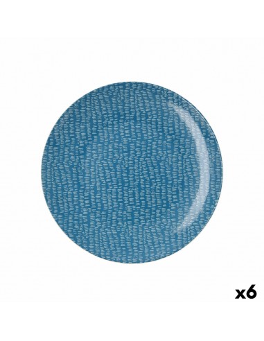 Flat plate Ariane Ripple Ceramic Blue...