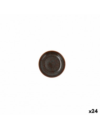 Flat plate Ariane Decor Ceramic Brown...