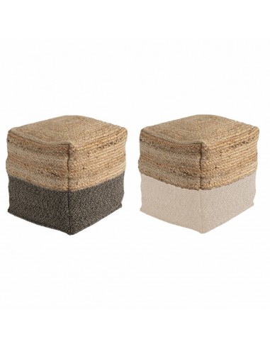 Pouf DKD Home Decor Multicouleur...