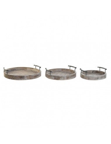 Set of trays DKD Home Decor 46 x 46 x...