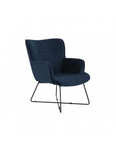 Armchair DKD Home Decor Blue Black...