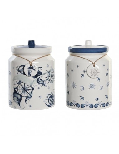 Tin DKD Home Decor Blauw 15 x 15 x 21...