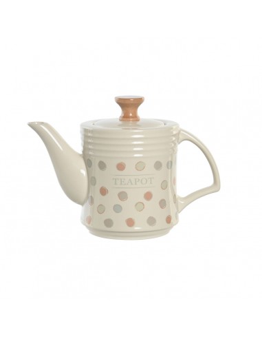 Teapot DKD Home Decor Beige Stoneware...