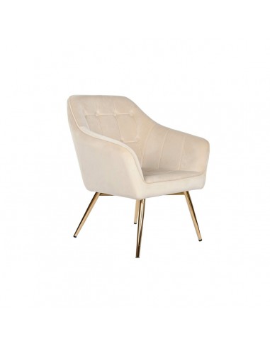 Armchair DKD Home Decor Cream Golden...